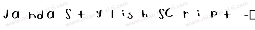 Janda Stylish Script字体转换